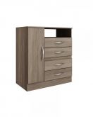 Cômoda C 714 4 Gavetas 1 Porta